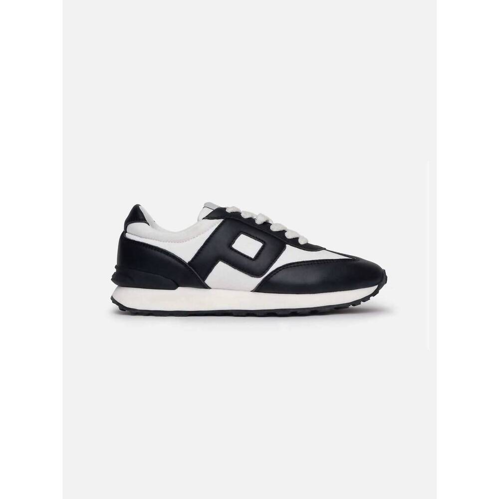 NEW PHILIP HOG women's retro leather sneaker in black